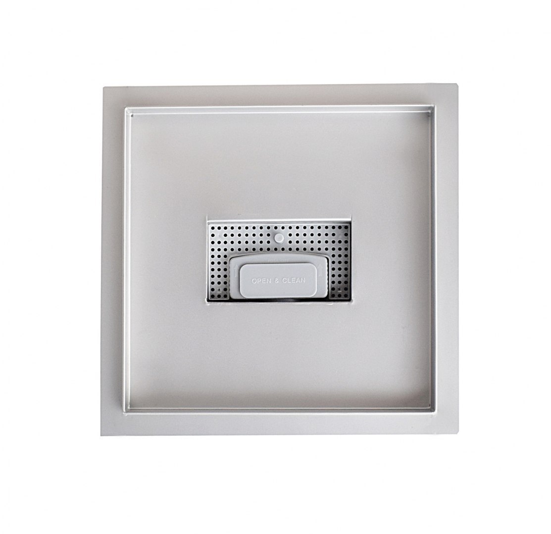 Čtvercový sprchový odtok s mřížkou 30x30cm s krytem z nerezové oceli Edelstahl M16806
